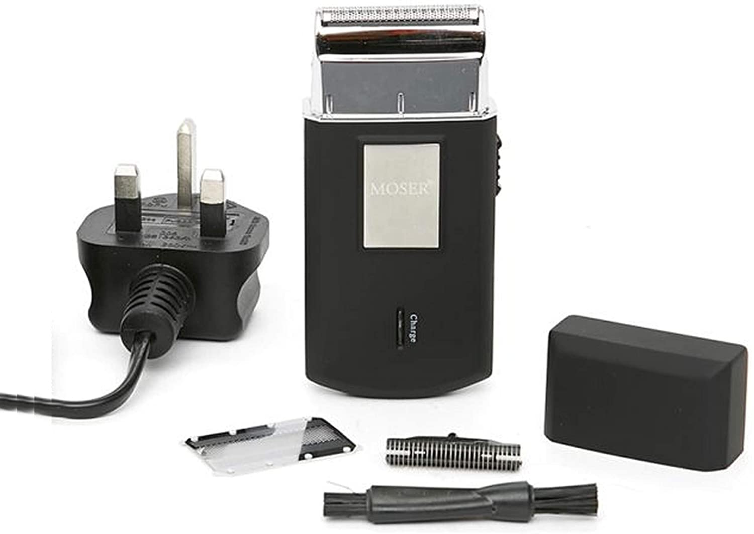 Moser Travel Shaver Cordless black/silver UK-Plug-3615-0052