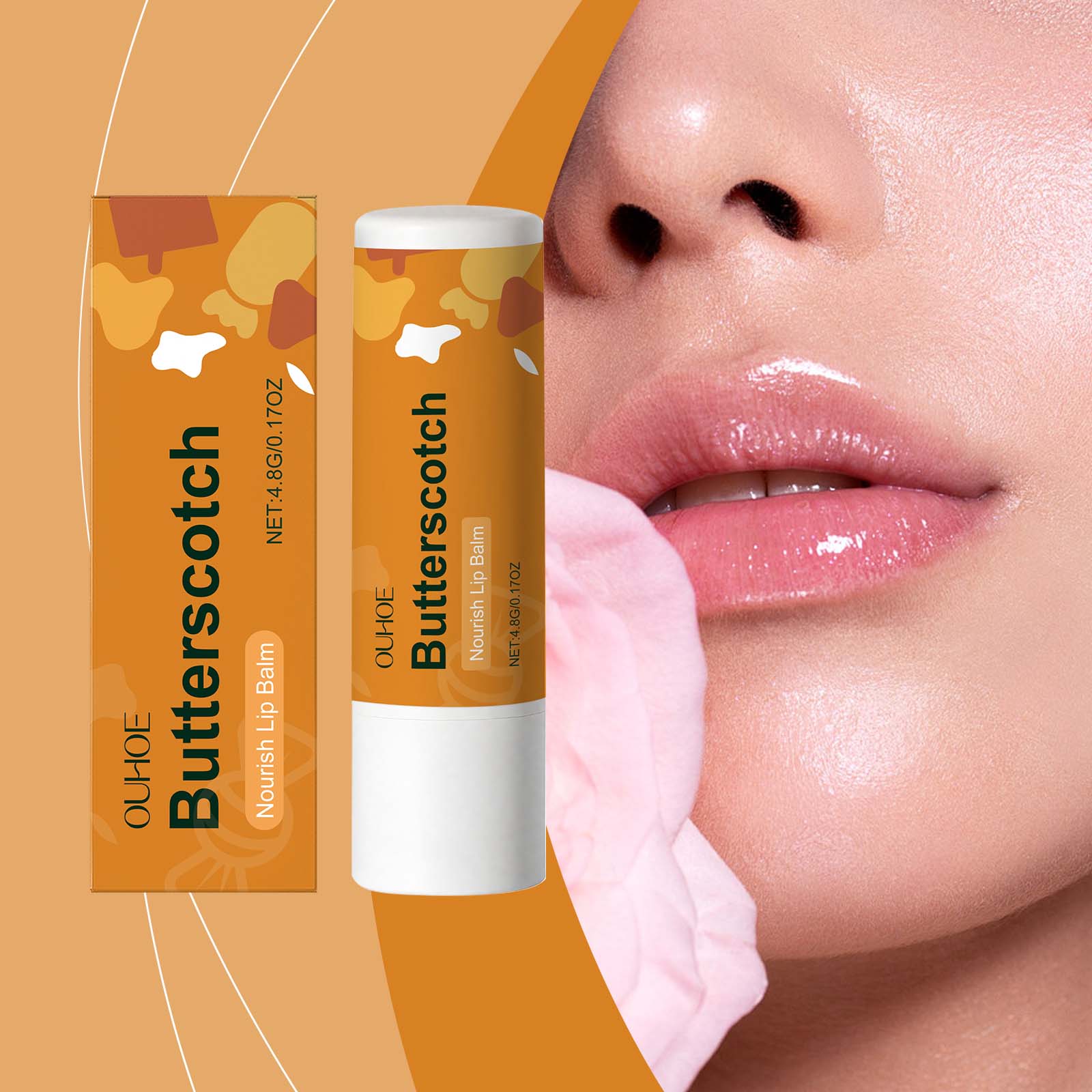 Caramel Milk Lip Balm for Smooth Soft Care, Hydrating, Nourishing, Long-lasting Moisture ,4.8g