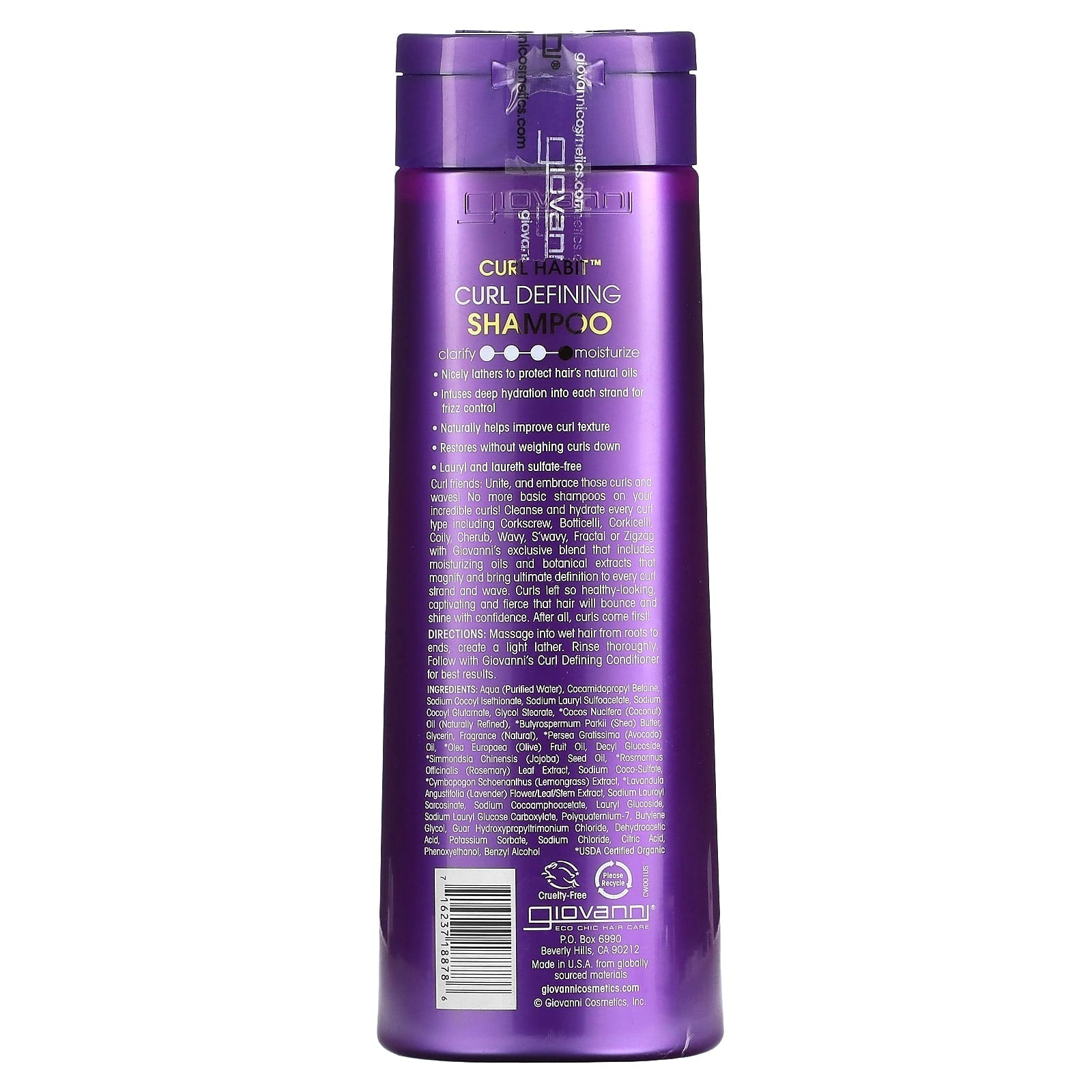 شامبو جيوفاني لتحديد شكل تجعيد الشعر لجميع أنواع التجعيد 399 مل