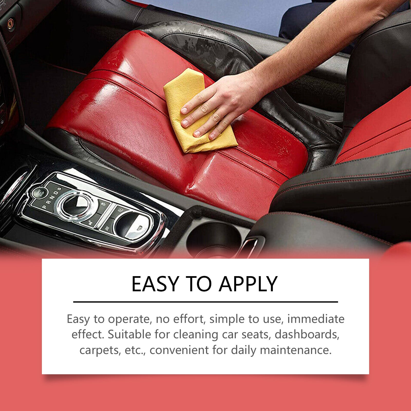 Car Cleaning Multi-Functional Stain Remover, Easy Car Seat and Interior Cleaner ,120ml