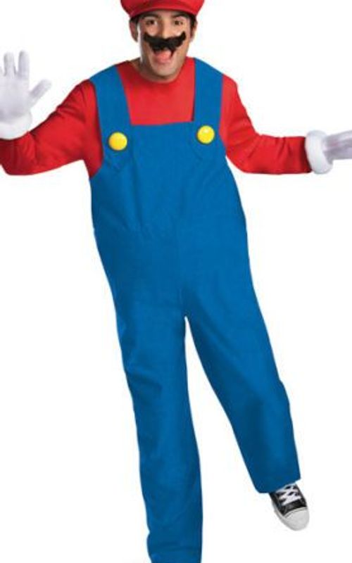Super Mario Costume Halloween Luigi Brothers Plumber Jumpsuit Cosplay Suit For Adult Kids