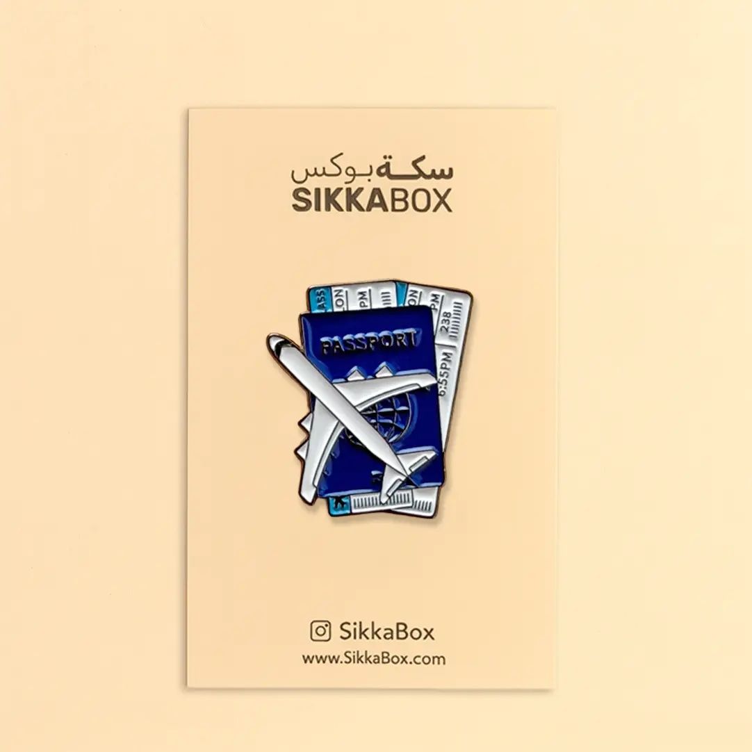Travel Passport جواز السفر Metal Sticker