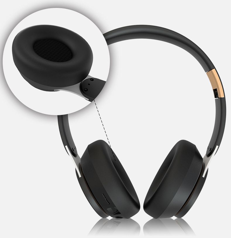 Bluetooth Headphones Stereo Subwoofer Folding Sports Earphone With Microphone
