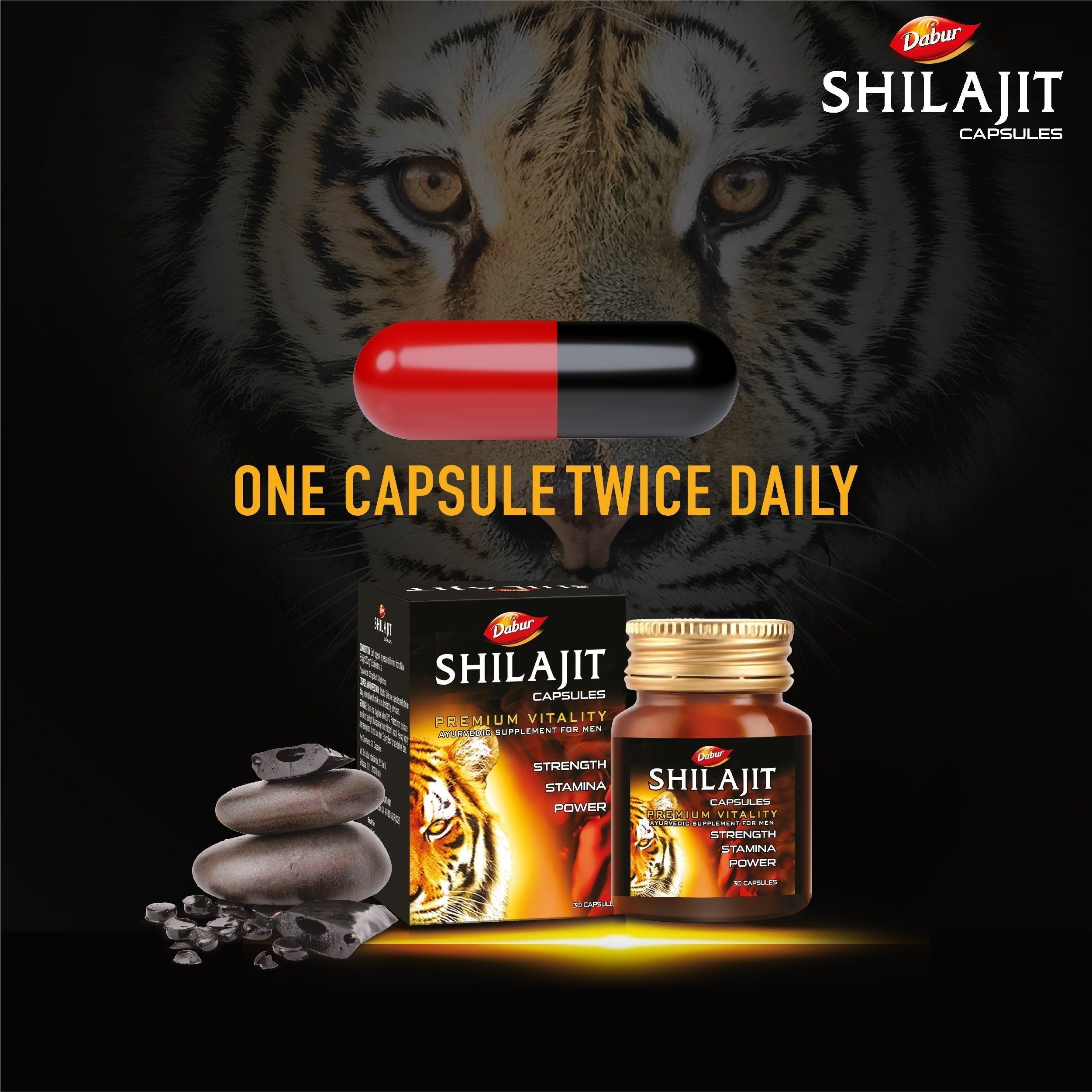 Dabur Shilajit 30 Capsules Buy 1 Get 1 Free