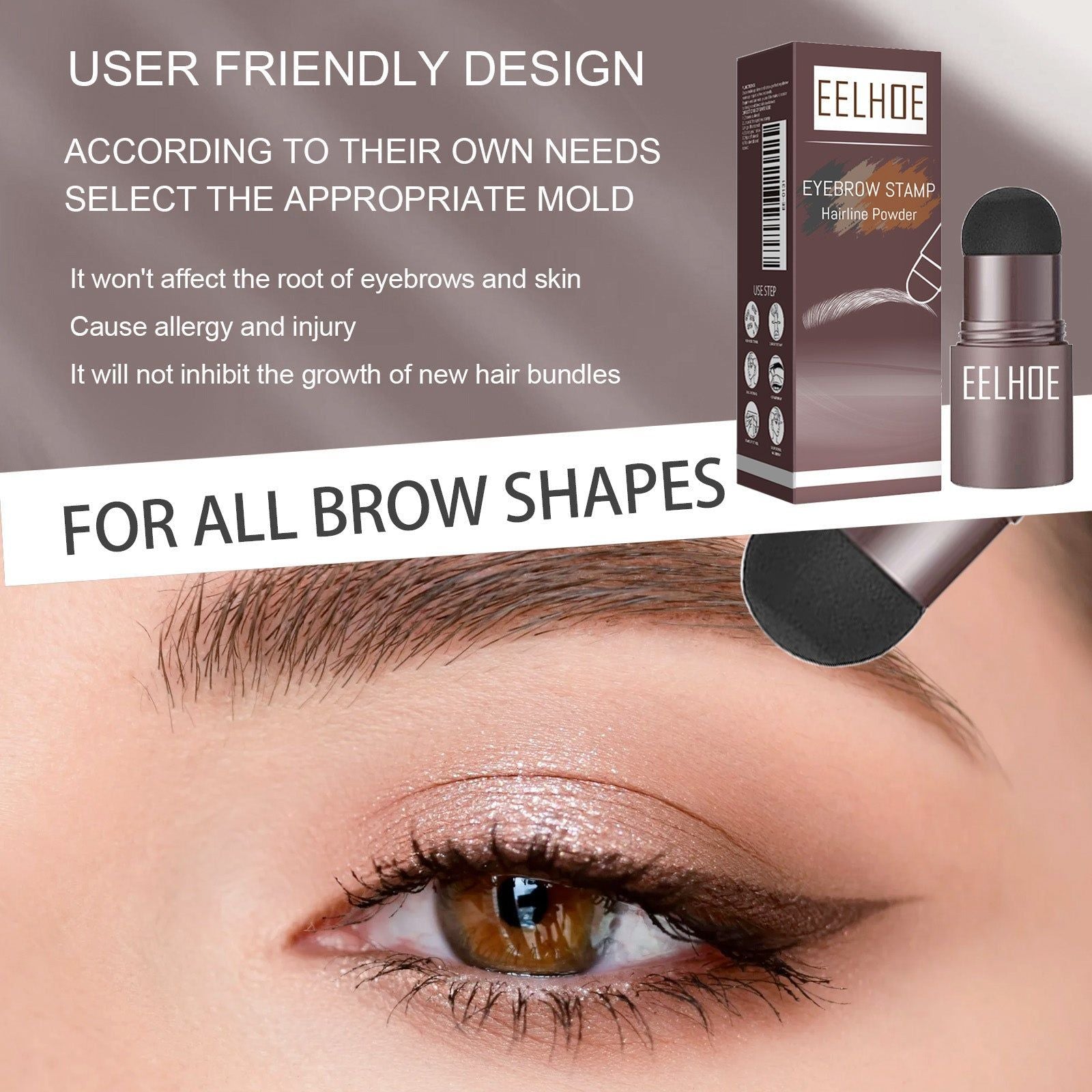 Create Perfect Natural Brows Fast, Eyebrow Mold, Waterproof, Easy Makeup Tool ,1pcs