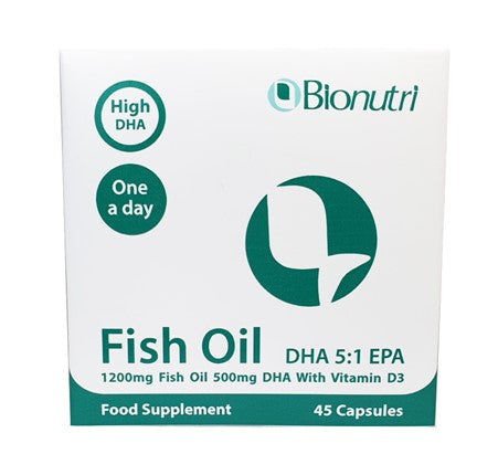 زيت السمك BioNutri DHA 5:1 EPA (45 كبسولة)