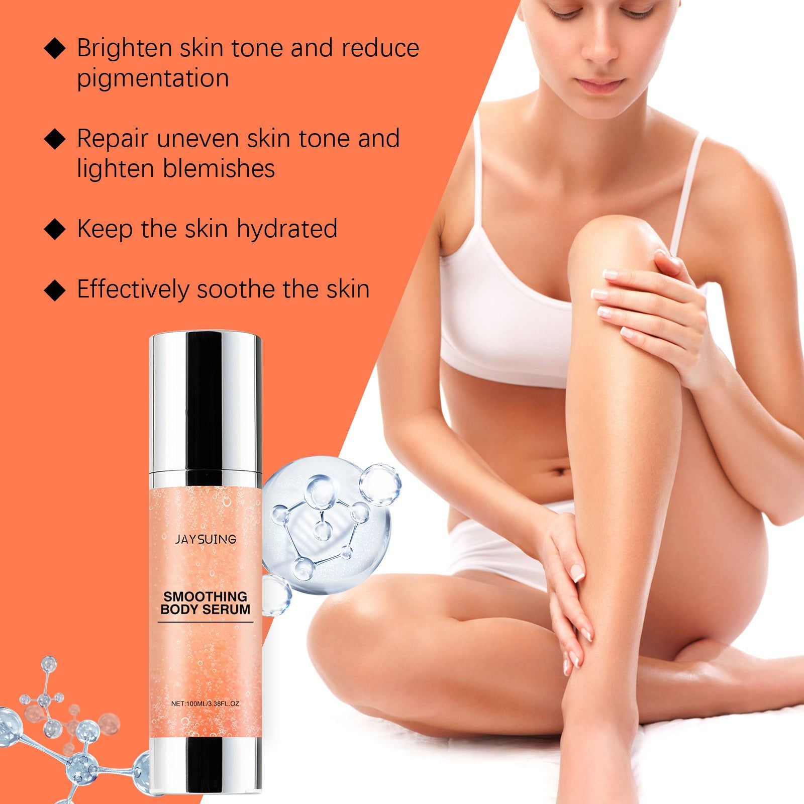 Anti-Freckle Body Essence, Brightening Serum for Dull Skin, Anti-Aging, Hydrating, Repair, Smooth Skin ,100ml