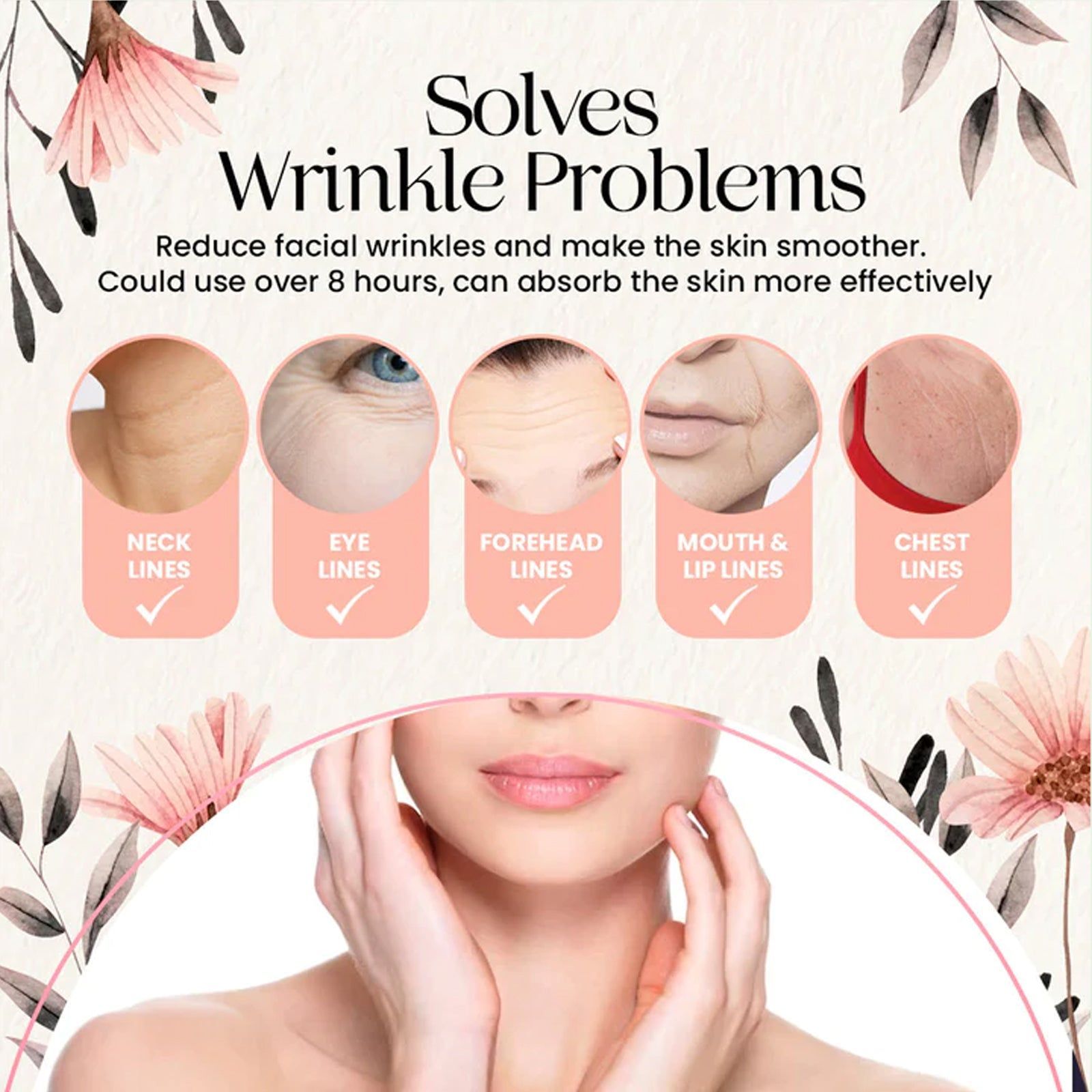 Collagen Stick for Firming Skin, Hydrate, Lighten Fine Lines, Long-Lasting Moisturizer ,7g
