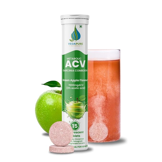 Vedapure Apple Cider Vinegar Green Apple 15 Tablets