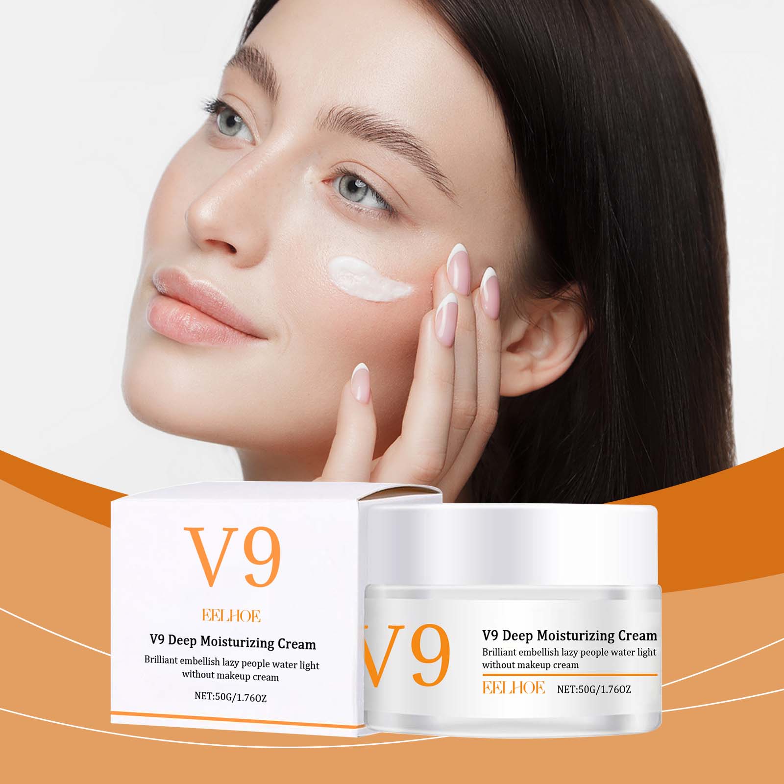 Hydrating Moisturizing Cream, Brightening, Radiant, Gentle for Sensitive Skin ,50g