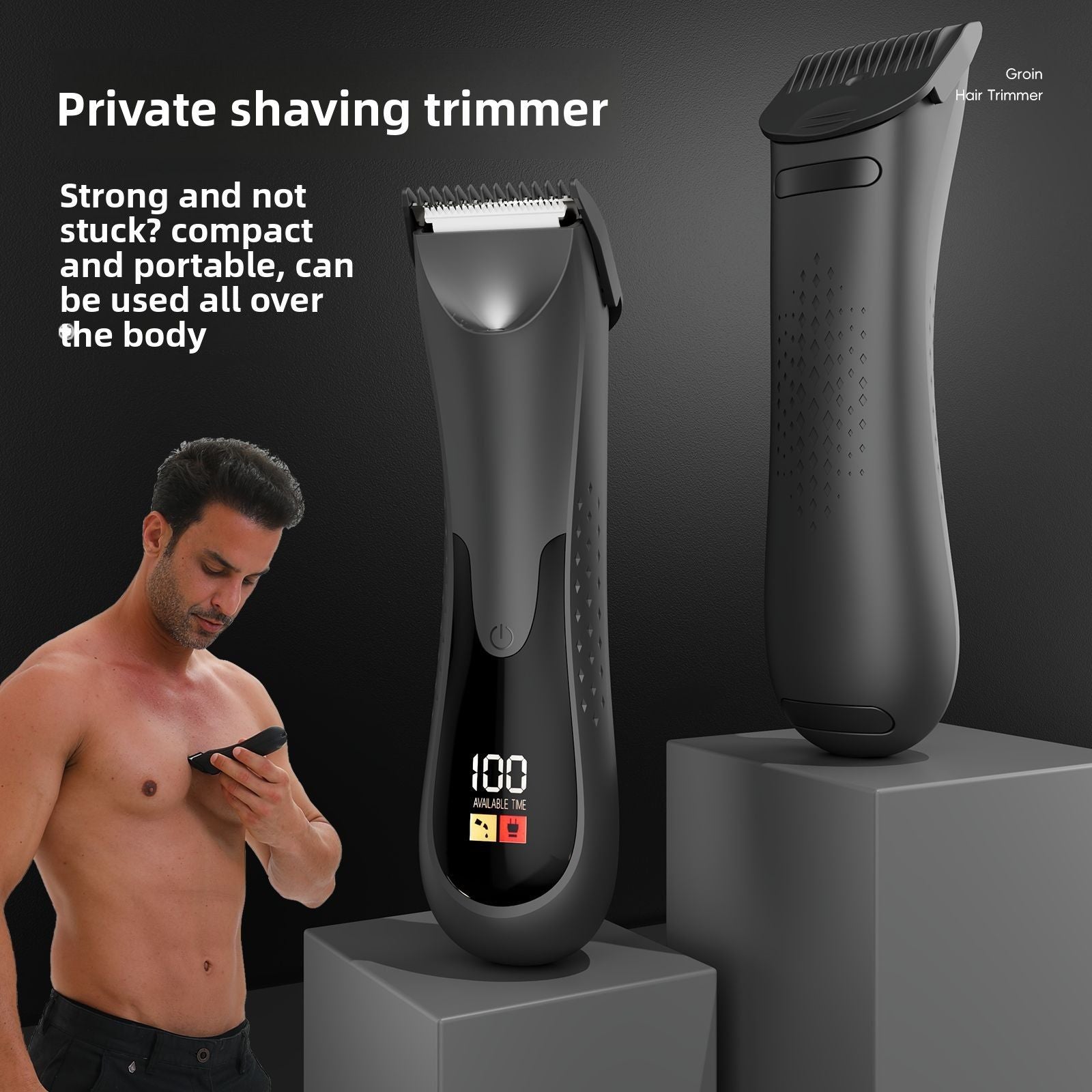USB Nose Hair Trimmer with Stainless Steel Blade