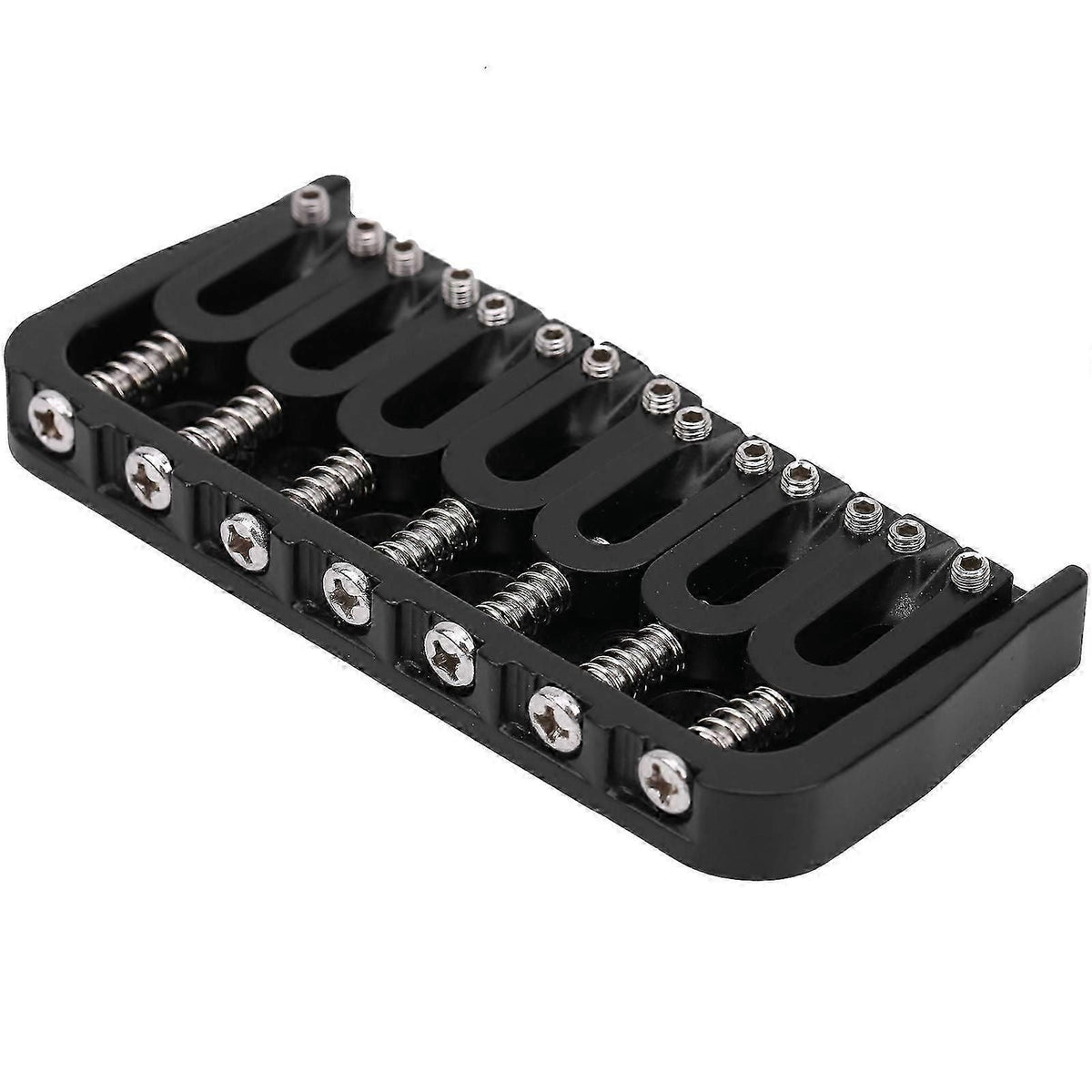 Electric Guitar Bridge 7 Strings Ga891 Fixed Musical Accessories Black Zinc Alloy