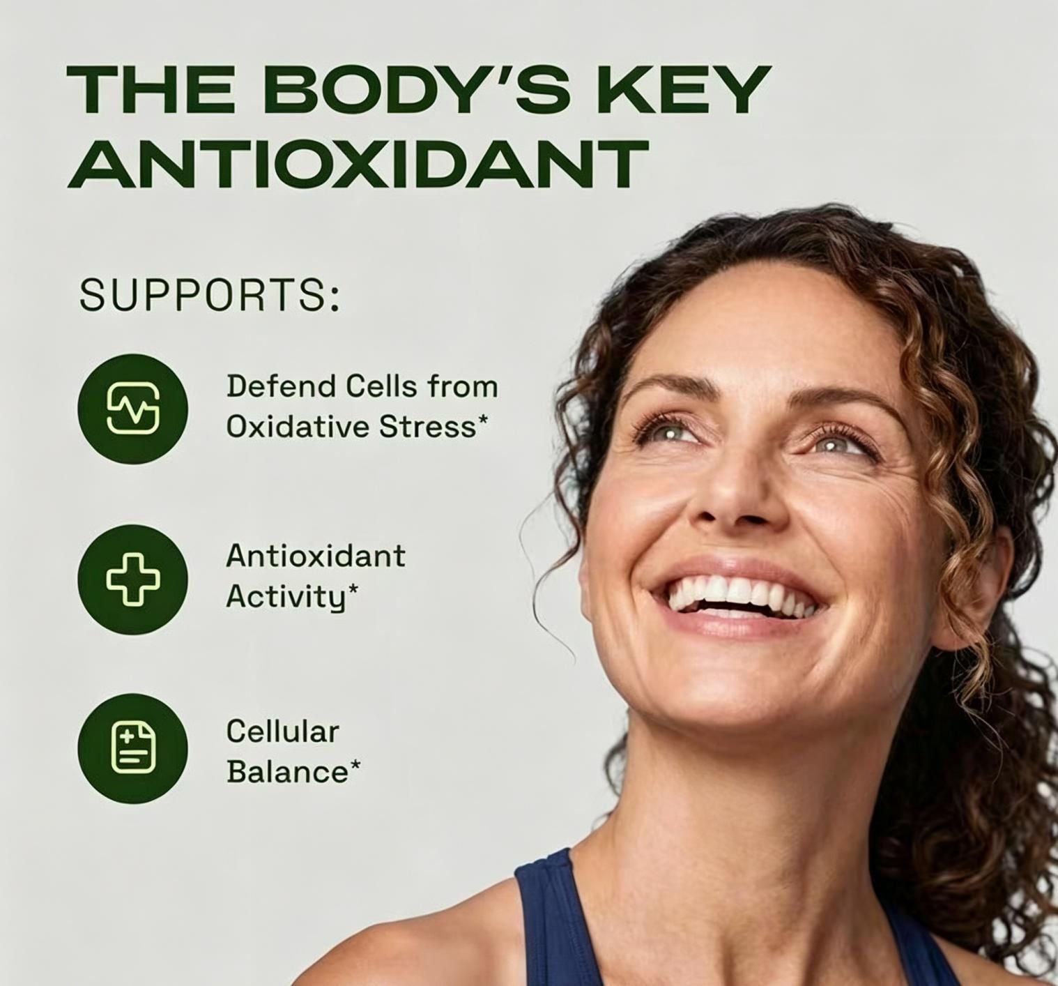 5-in-1 Antioxidant Supplement for Cellular Defense, Oxidative Stress Support & Cellular Balance, 60 Soft Capsules
