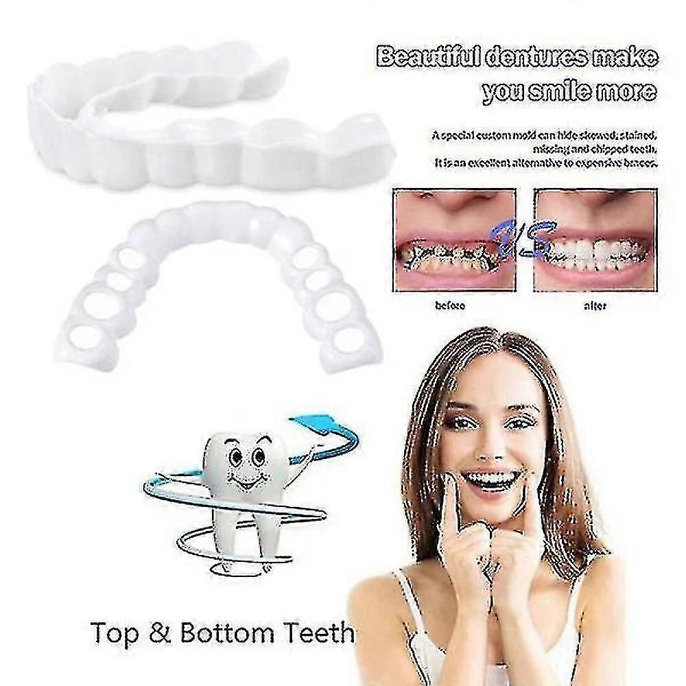 Upper/lower Comfort Fit Flex Whitening Denture Braces zxin