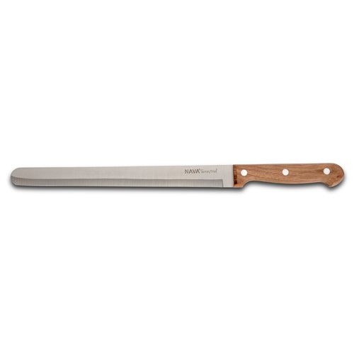 NAVA Stainless Steel Ham Slicer Terrestrial With Wooden Handle, 36cm
