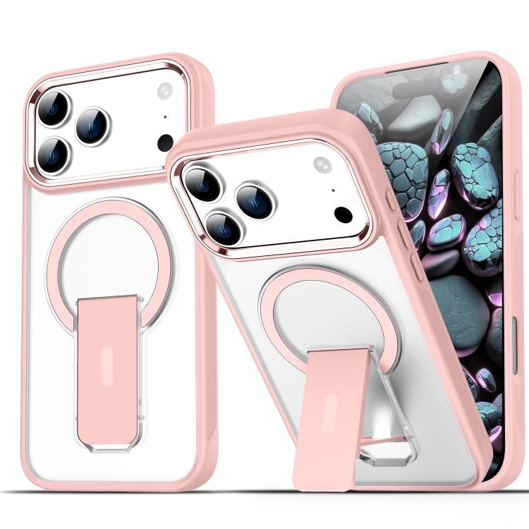 For iPhone 18 Pro Max / iPhone 17 Pro Max Acrylic Hybrid TPU MagSafe Holder Phone Case