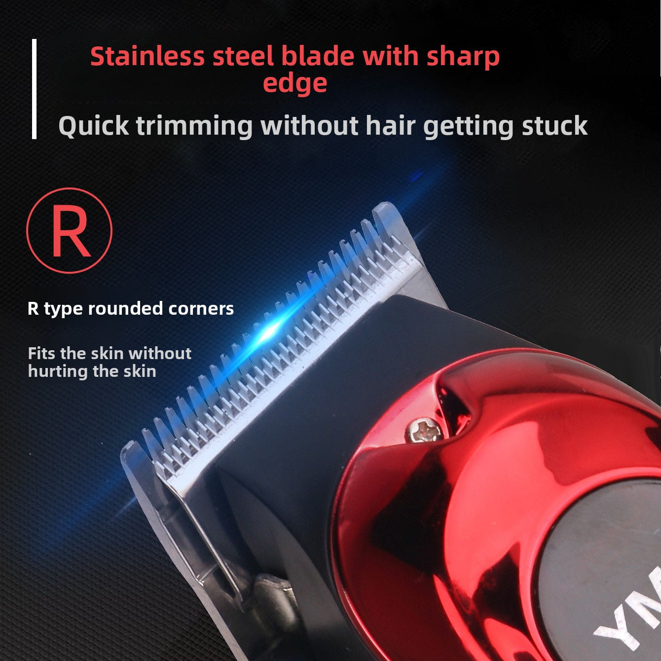 KK-626 USB Hair Clipper Kit with Adjustable Guide Combs