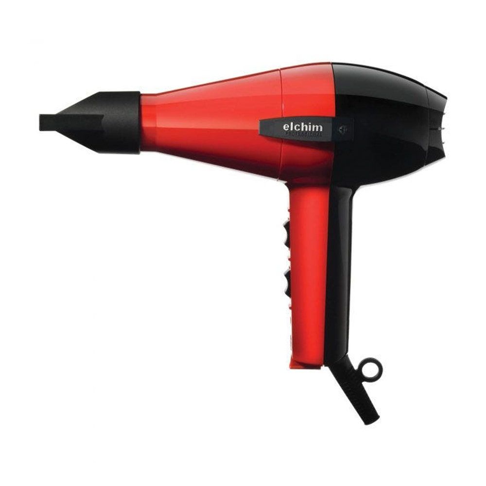 Elchim Hair Dryer 2001 High Pressure, Red & Black