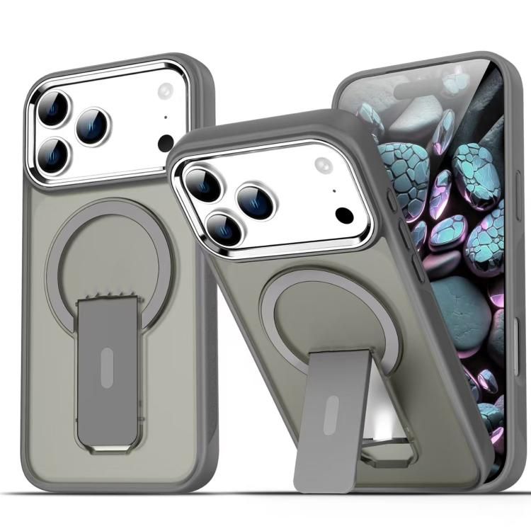 For iPhone 18 Pro Max / iPhone 17 Pro Max Acrylic Hybrid TPU MagSafe Holder Phone Case