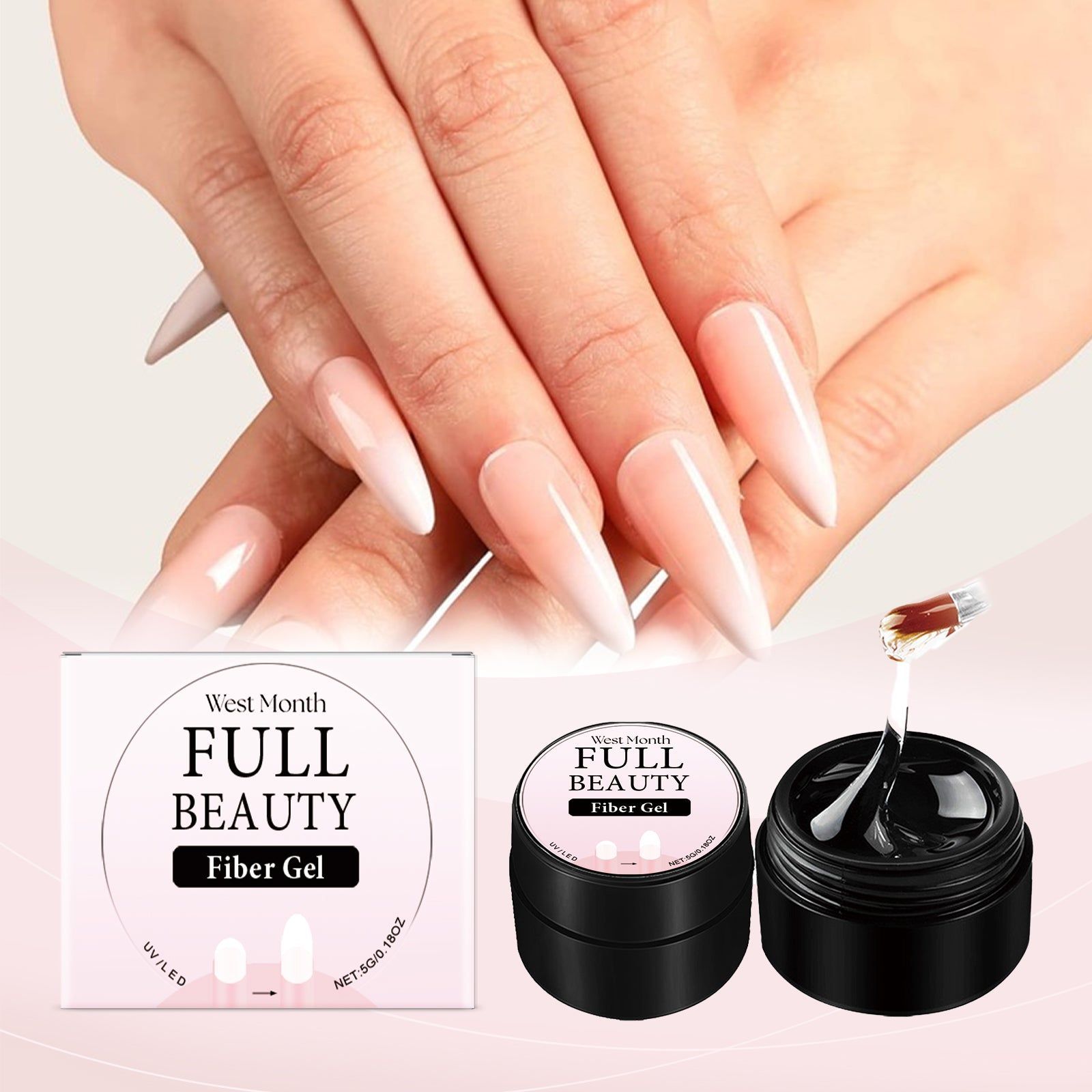 Crystal Nail Extension Adhesive, Quick Strong Nail Glue for Long-lasting Manicure ,5g