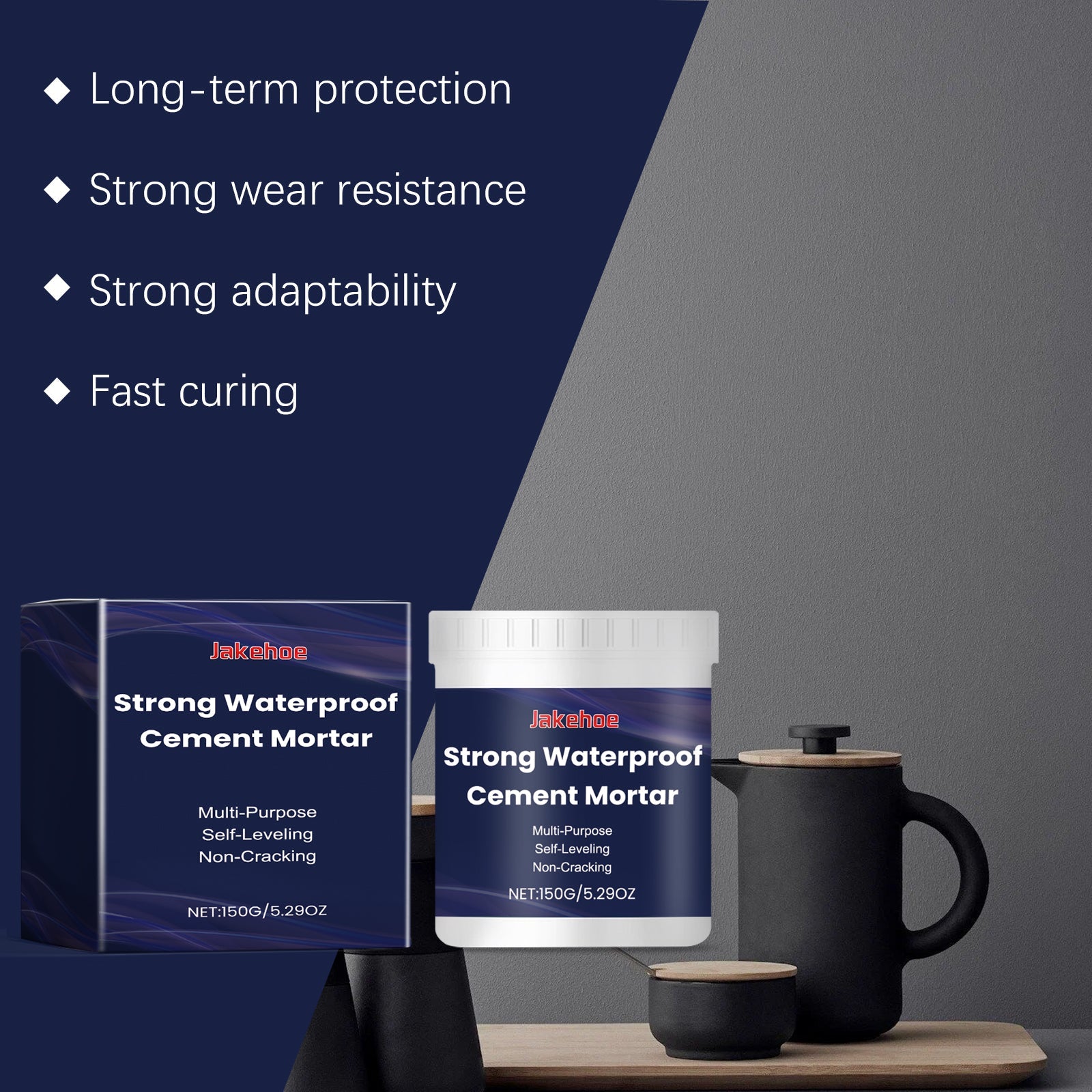 Waterproof Cement Mortar, Leak Repair, Water Damage Prevention, Exterior Wall Sealant ,1 set