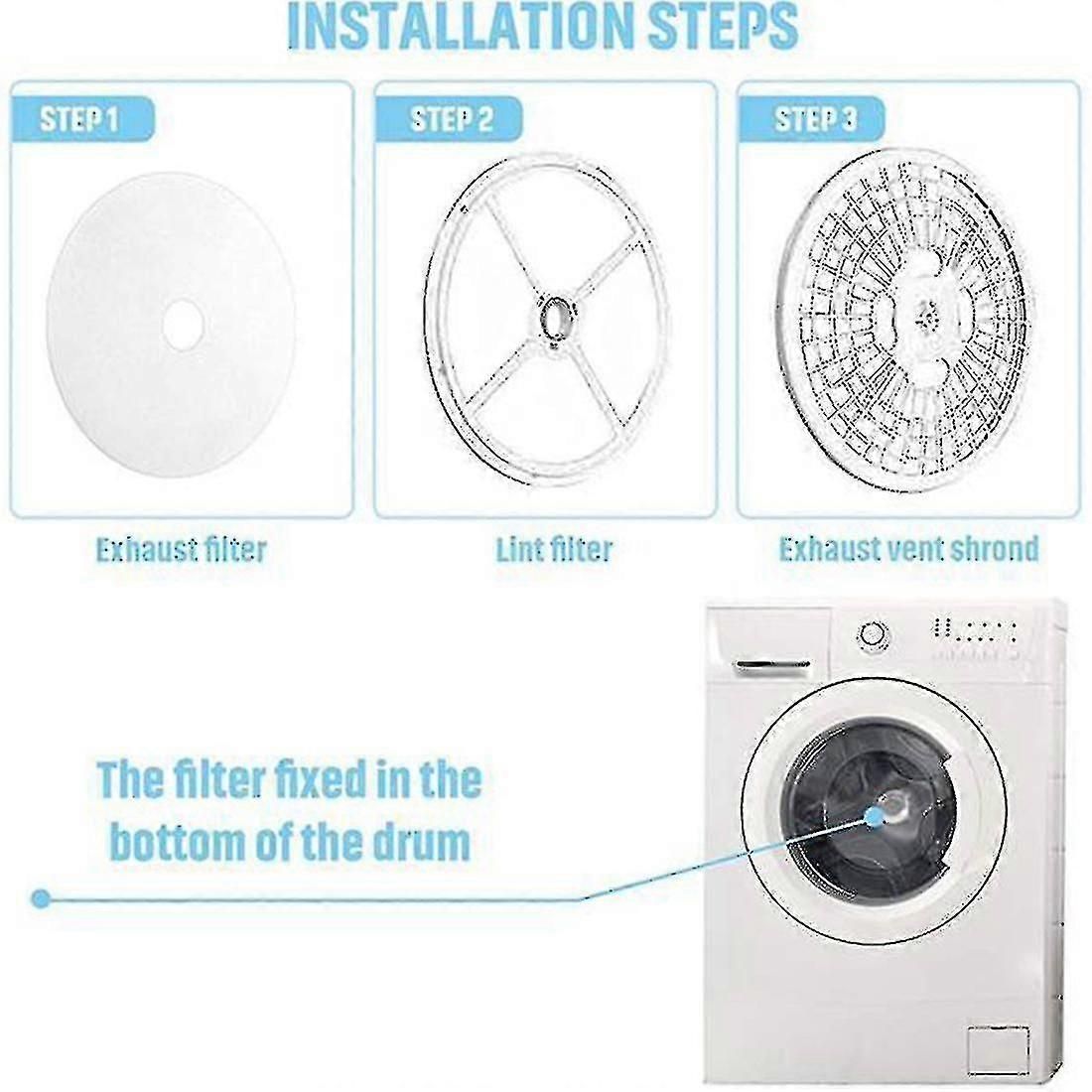 30 Pieces Clothes Dryer Lint Filter Replacement Set Universal Fit