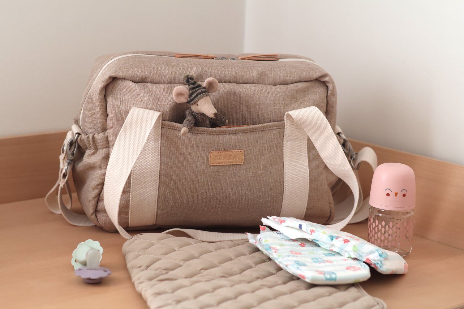 Béaba Paris Changing Bag — Eco Clay