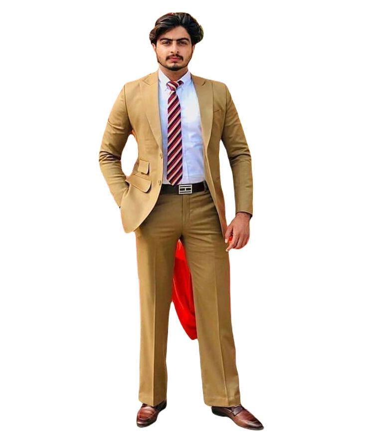 Designer PartyWear Suit for Men Brown summer wedding groom suit Gift For Him