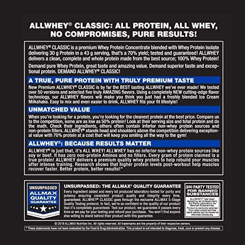 Allmax AllWhey Classic 5lb Vanilla