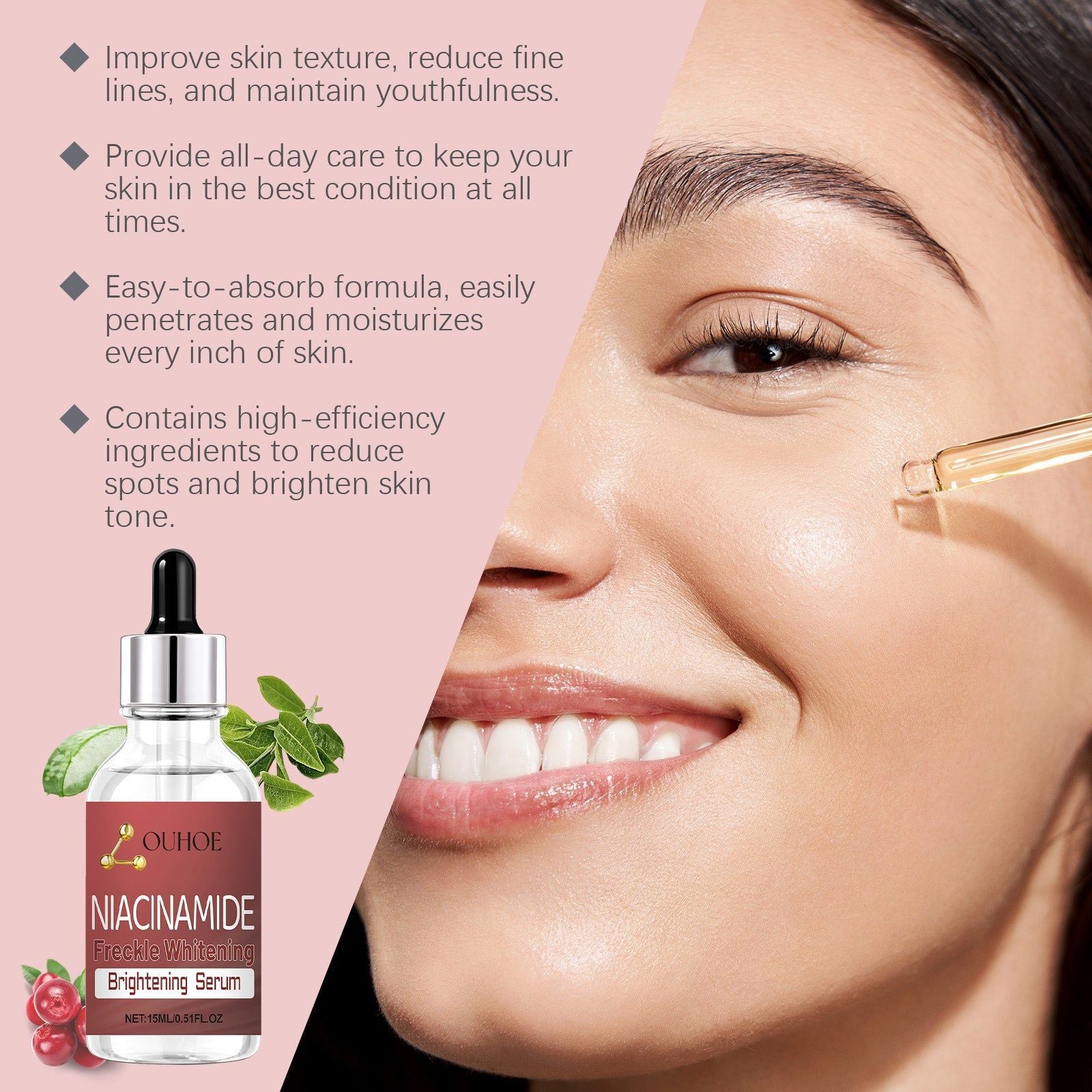 Revitalize Aging Skin with Freckle Brightening Serum, Youthful Glow, Skin Firming ,15ml