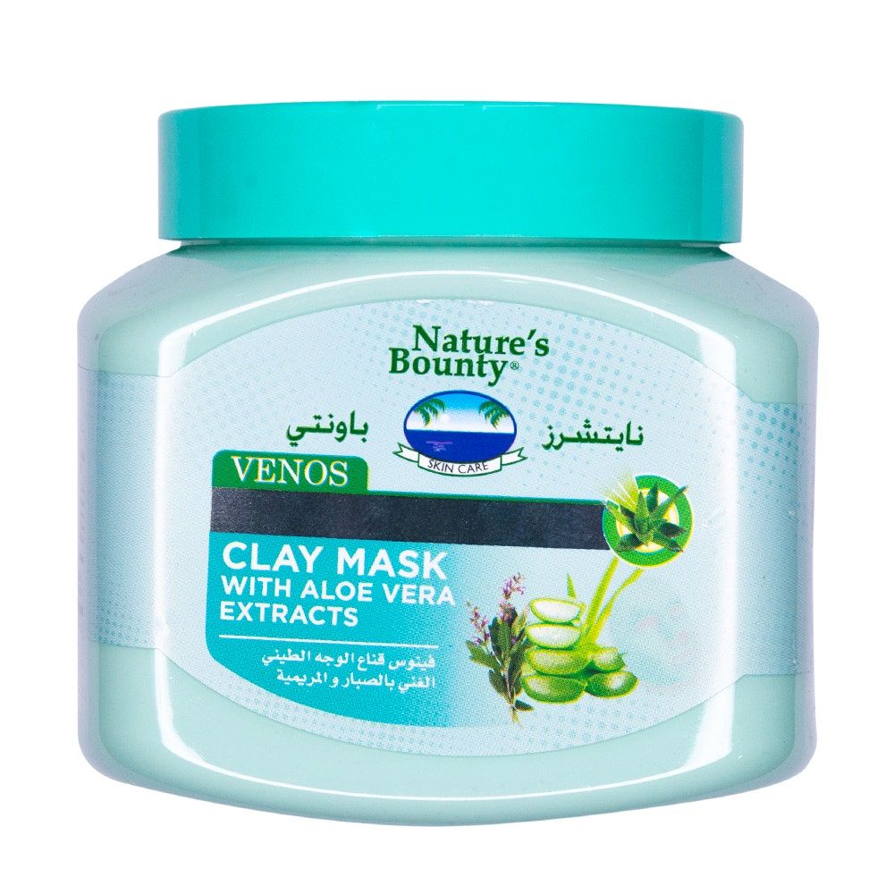 Nature's Bounty Venos Clay Face & Body Mask Aloevera, 300ml