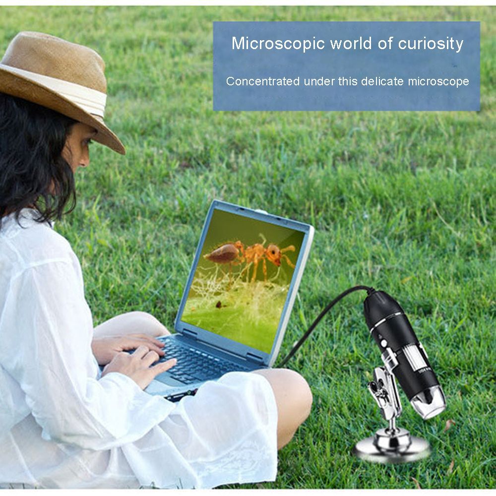 Digital Microscope 3 In 1 1600X Magnification Camera With Rotatable Stand