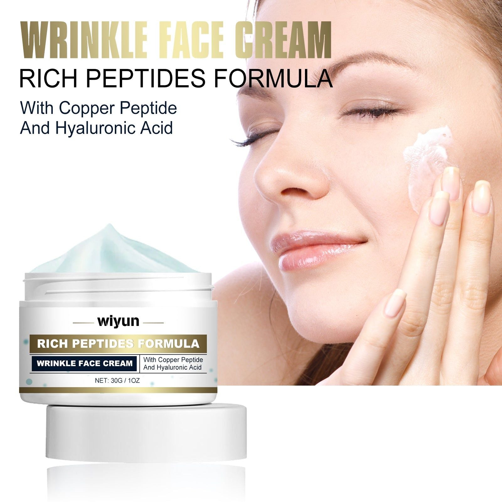 Anti-Wrinkle Brightening Cream, Youthful Skin, Hydrating, Firming, Sensitive Skin ,30g