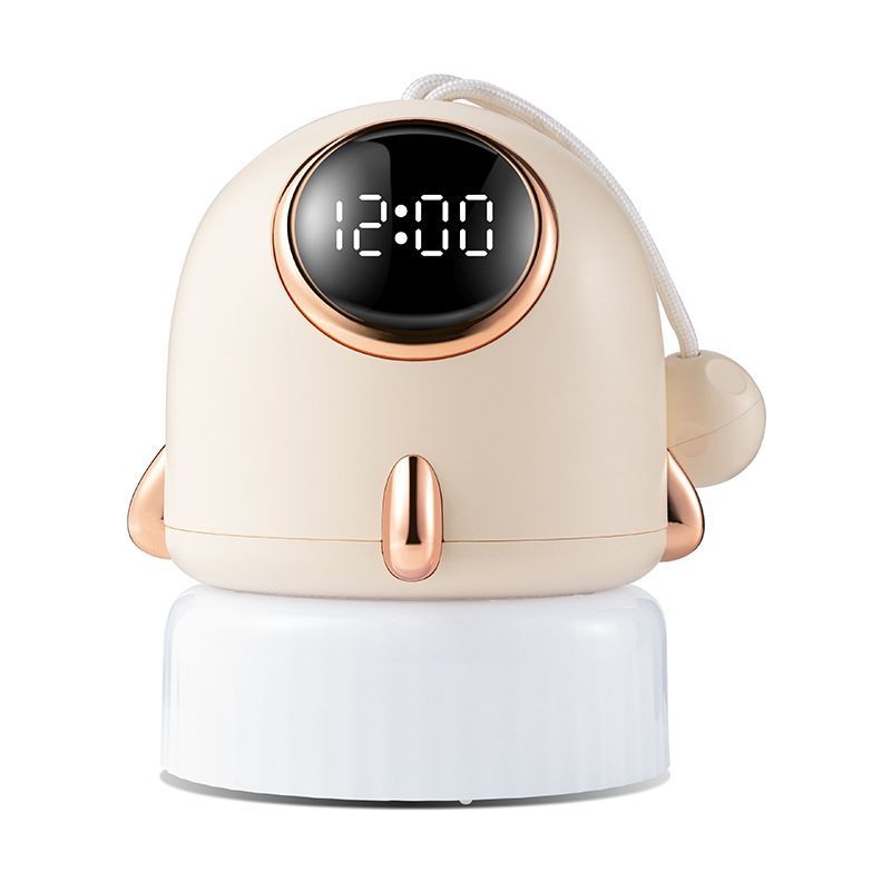 Night Light Projector Handheld Rocket Alarm Clock Timer Portable Home Decor Gift