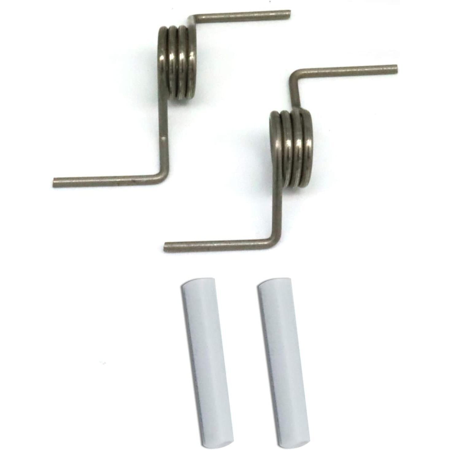 [DA81-01345B Spring OEM Mania] DA81-01345B 2-PACK NEW OEM Produced for SAMSUNG Refrigerator French Door Springs and 2 White Sleeve Pin Set Replacement Part