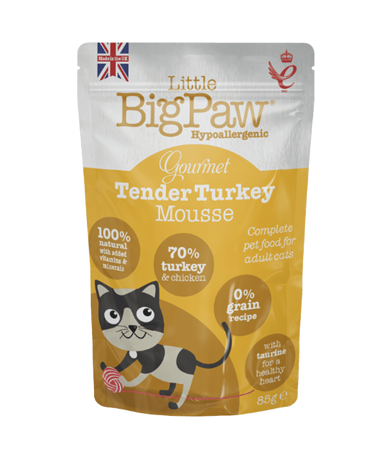 Little BigPaw Gourmet Tender Turkey Mousse Wet Cat Food 85g