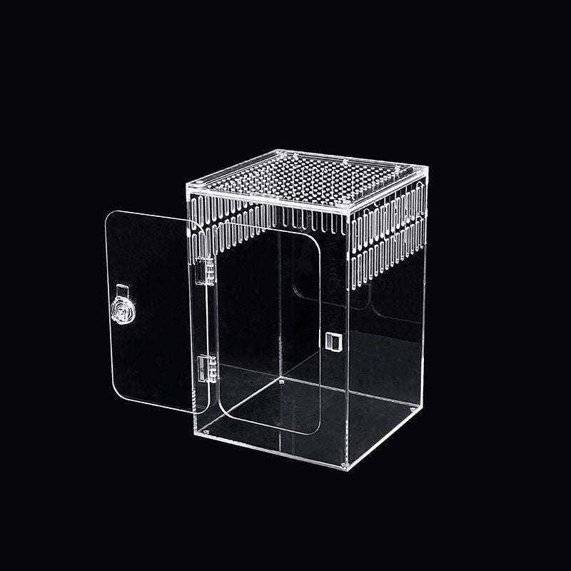 Acrylic Feeding Box Faunarium Transparent Acrylic Habitat Terrarium Reptile Breeding Box