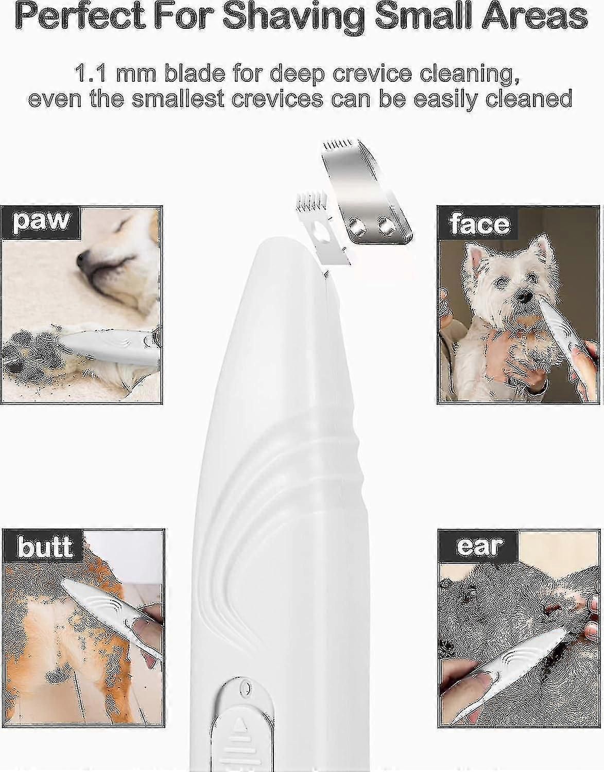 Cordless Dog Paw Trimmer With Quiet Motor and Rechargeable Design