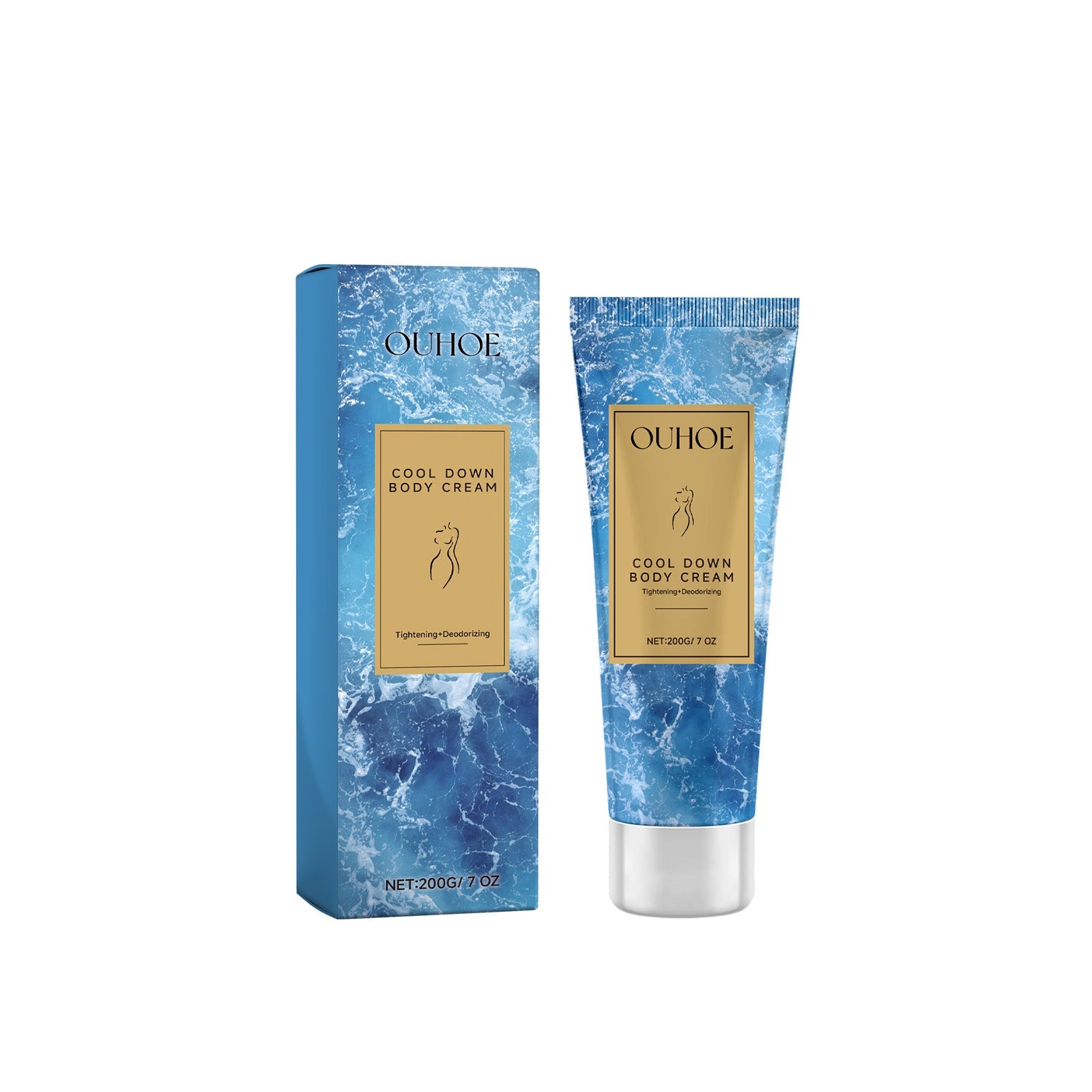 Cool Down Body Cream Moisturizes Skin, Hydrates, Relieves Sunburn, Refreshing, Fast Absorption ,200g