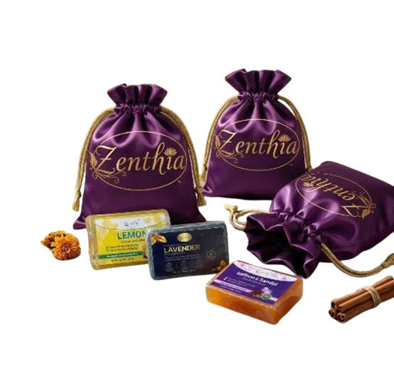 Trustmeds Zenthia Saffron Lemon & Lavender Soap Gift Set