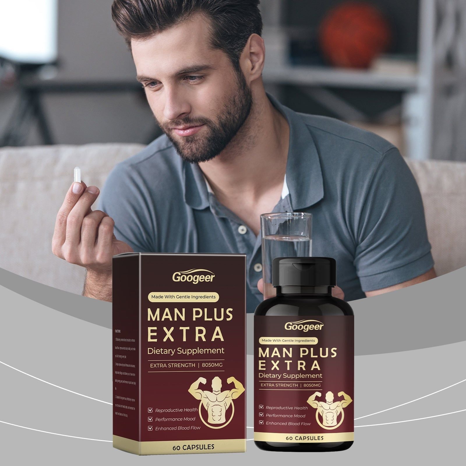 Boost Your Body Care with Natural Maca Capsules, Enhance Vitality and Health ,60 capsules