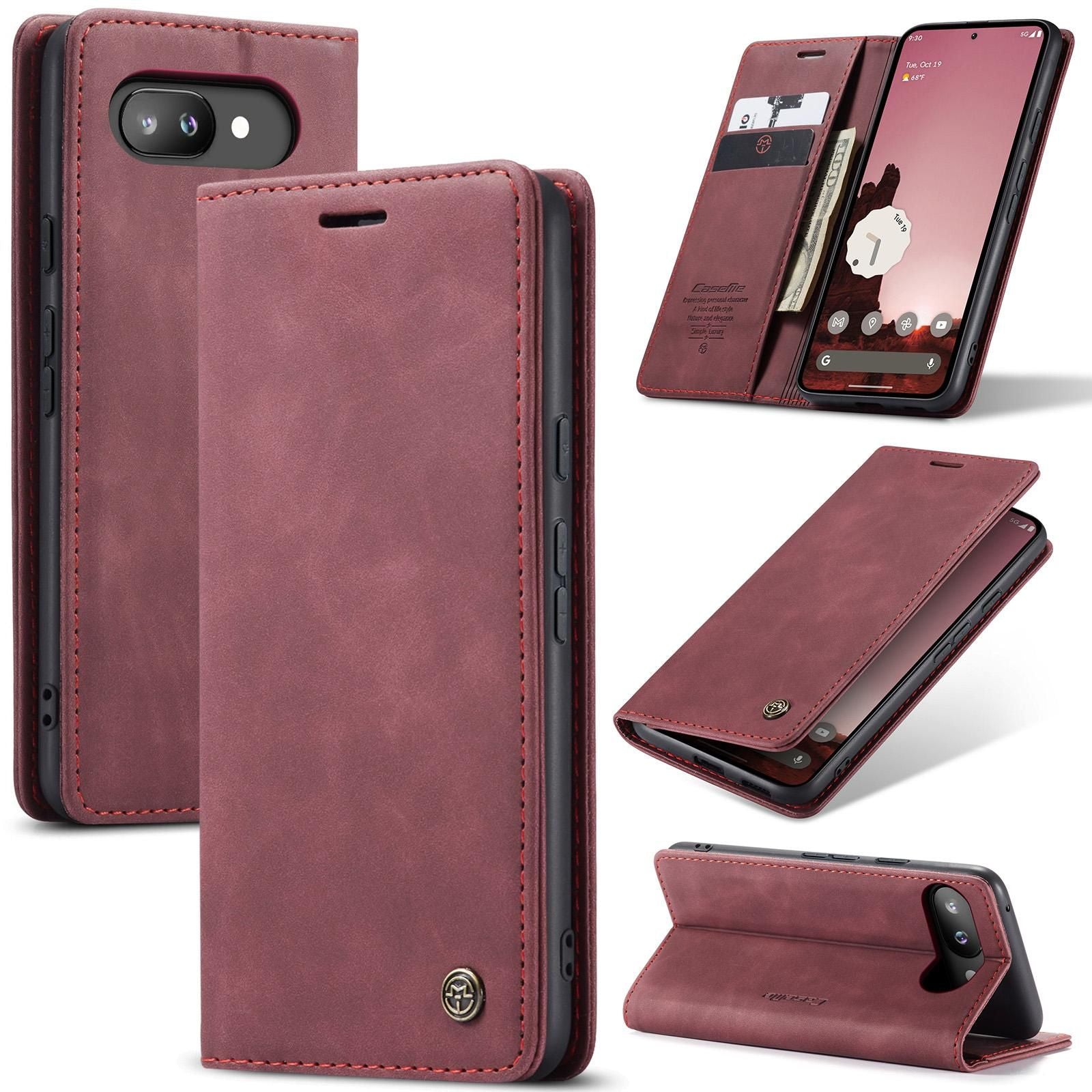 Multifunction Leather Case For Google Pixel 9a