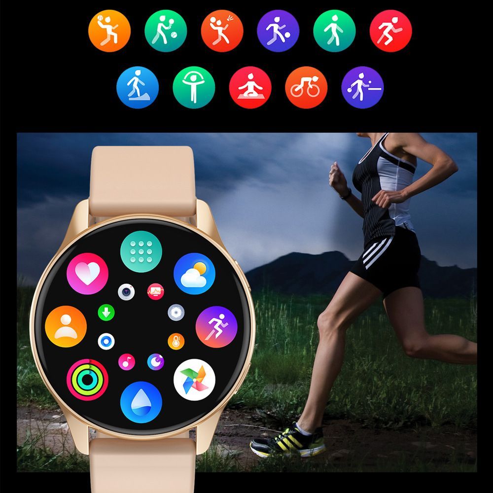 Smart Watch Round Bluetooth Smartwatch Men Women Fitness Bracelet DIY Faces For IOS Android
