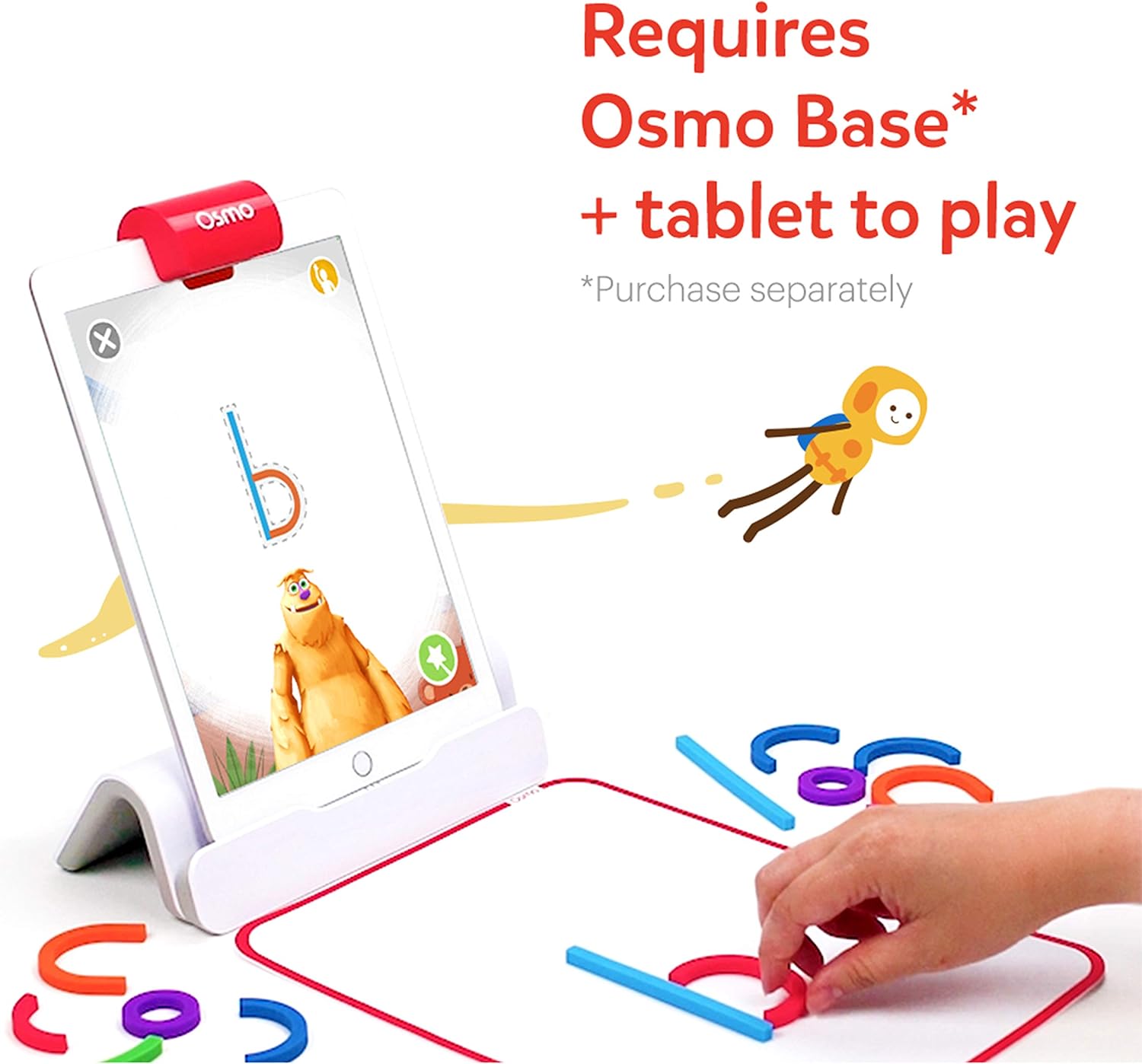 Osmo Little Genius Sticks & Rings, Interactive Early Learning Game