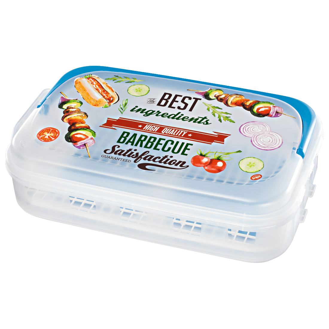 XAVAX 111496 BBQ Transport Box with cold packs, 43 x 27.5 x 11 cm