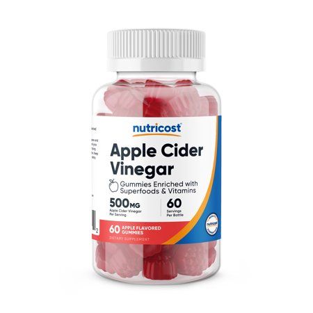 NUTRICOST APPLE CIDER VINEGR GUMMIES 500MG