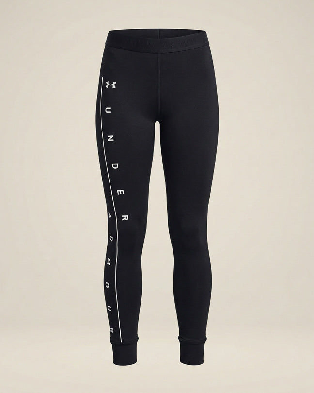Under Armour black side leg logo legging