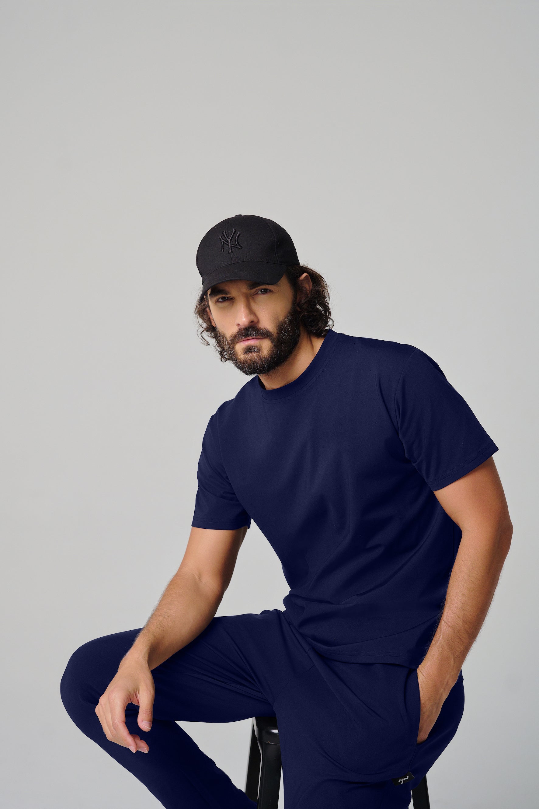 تي شيرت رجالي كلاسيكي من MULU - أزرق