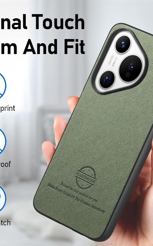 Twill Fabric Leather Phone Case For Huawei Pura 70 Pro+