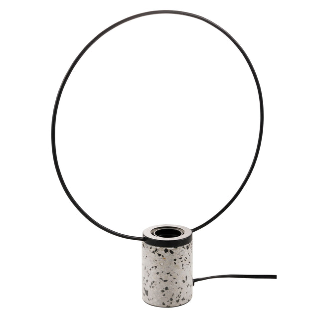 Sander Terrazzo Table Lamp Light Grey & Black